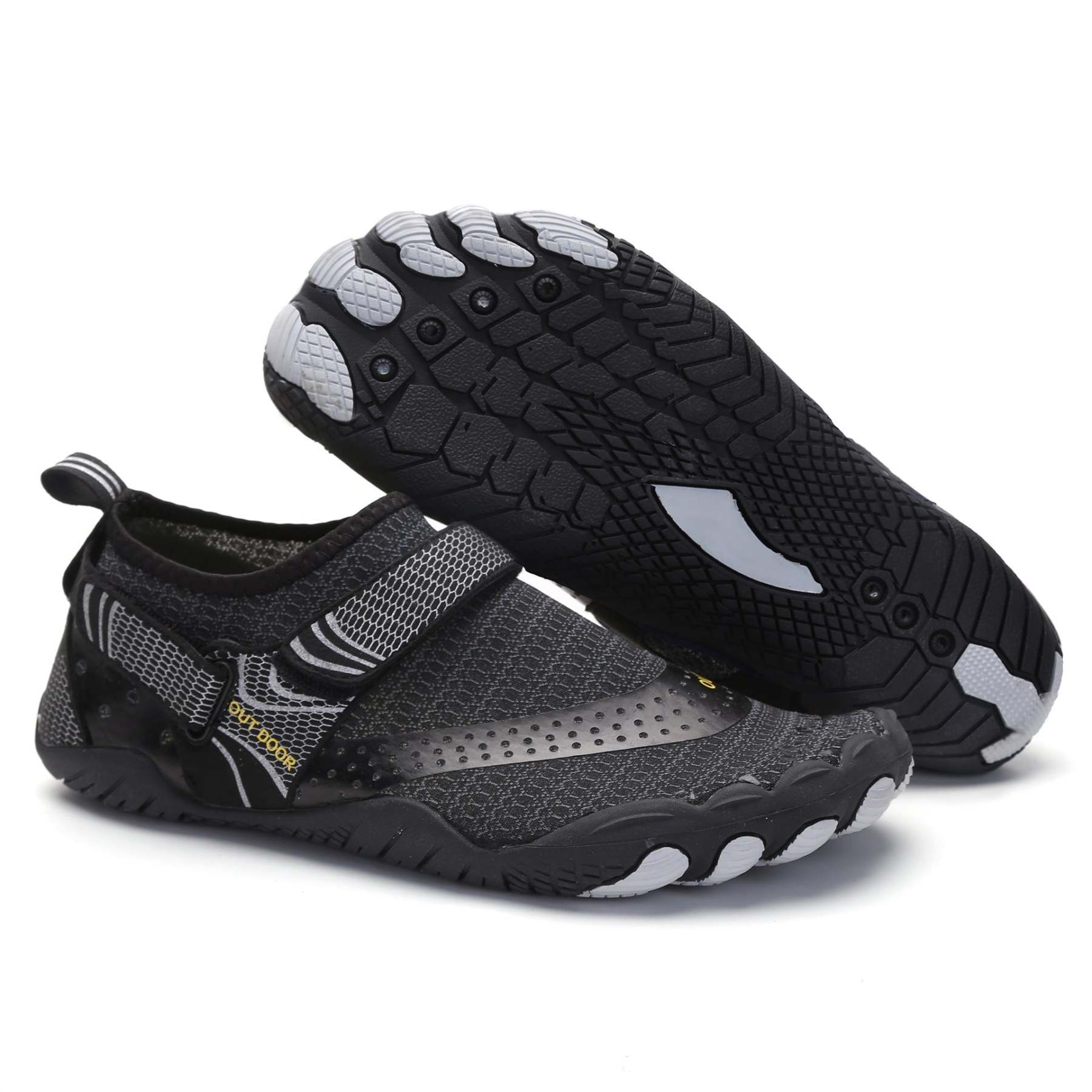 Breathing Double Buckles Unisex Water Shoes-xinru