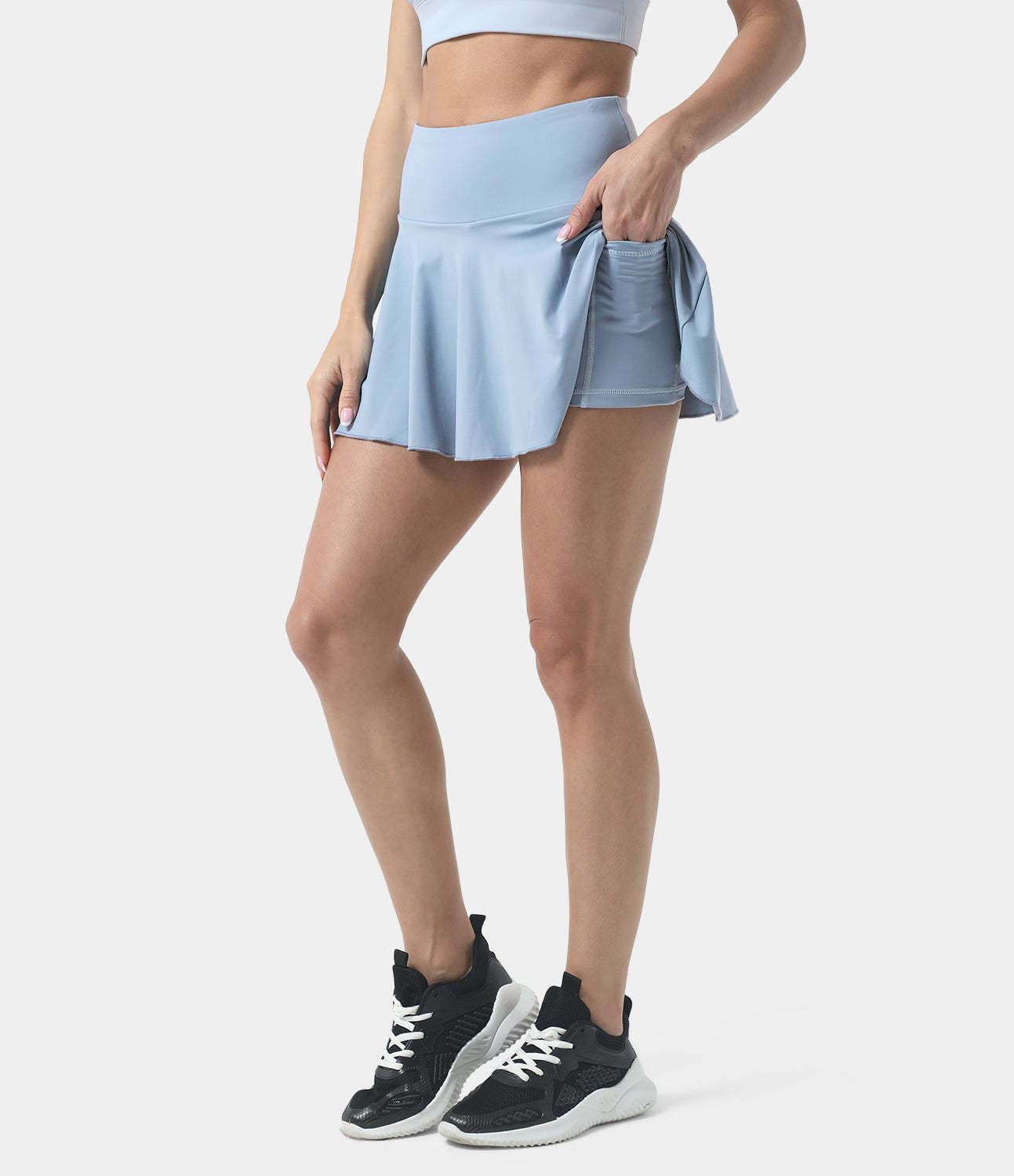 Women's Athletic High Waisted Tennis Skirts With Pockets-xinru shop