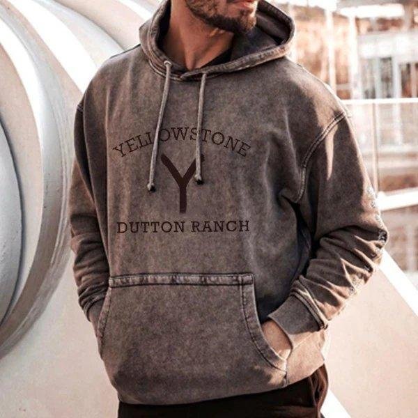 Yellowstone Print Casual Hoodie Sweatshirt-xinru shop