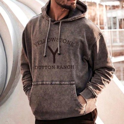 Yellowstone Print Casual Hoodie Sweatshirt-xinru shop