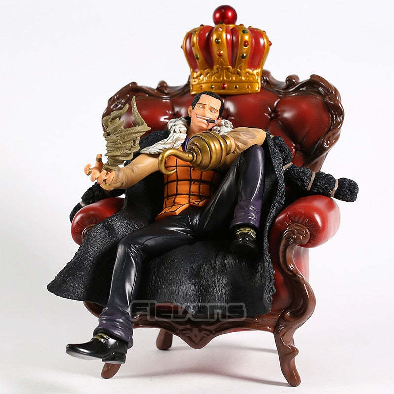 One Piece Desert King Crocodile Sitting Sofa Version Collectible PVC Figure Model Toy-xinru