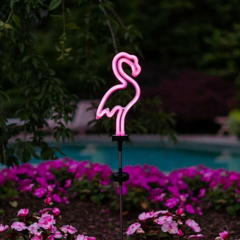 Pink Flamingo Solar LED Neon Light-xinru