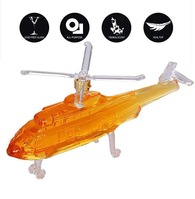 Whisky Decanter Glass Drinkware Novelty Set Helicopter Shaped For Bar-xinru
