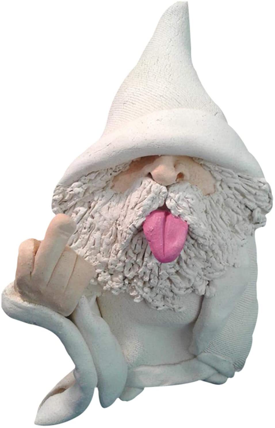 Naughty Smoking Big Tongue Gnome Wizard Ornament For Outdoor Garden Lawn-xinru