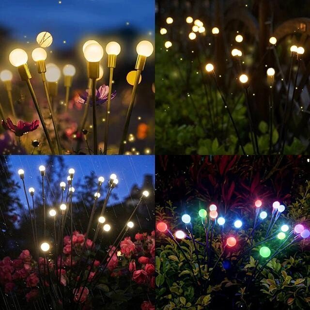 Starburst Swing Light Solar  Garden Decoration Color Changing Light-xinru