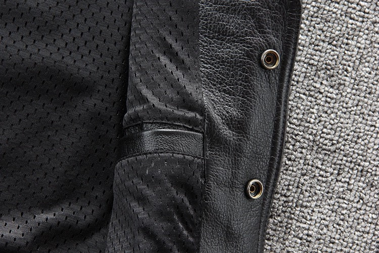 Motorcycle Chain Leather Vest-xinru shop