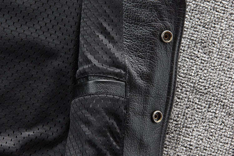 Motorcycle Chain Leather Vest-xinru shop