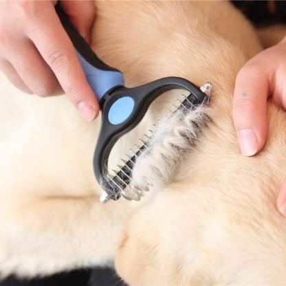 Pet Hair Double Sided Removal Hair Removal Grooming Brush-xinru