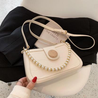 パールチェーンショルダーバッグ-xinru shop