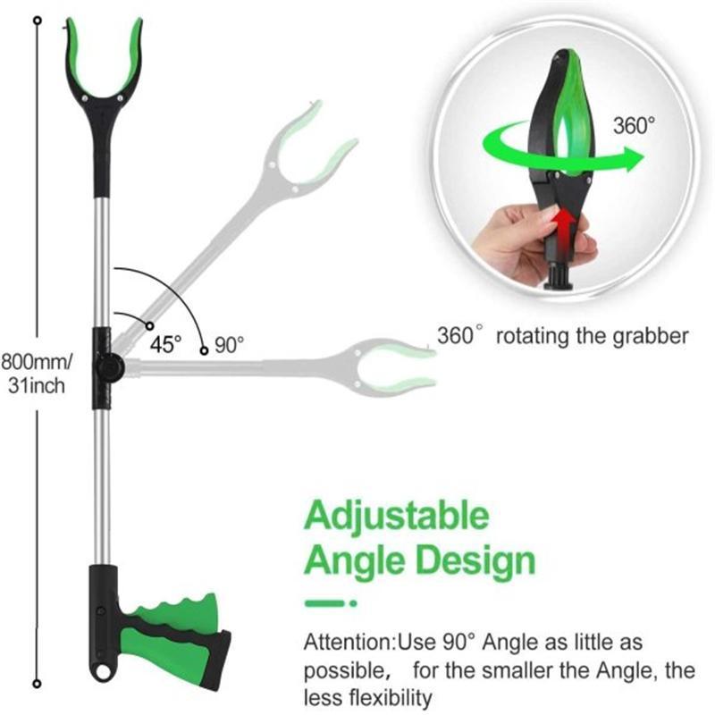 Heavy Duty Grabber Reacher Tool 19" Foldable Pick Up Stick Hand Grip-xinru
