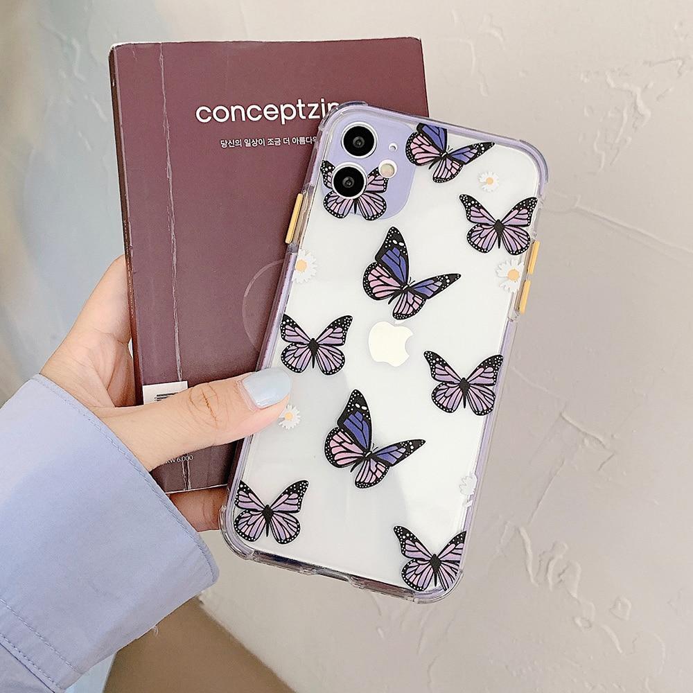Shockproof Purple Butterfly Case-xinru