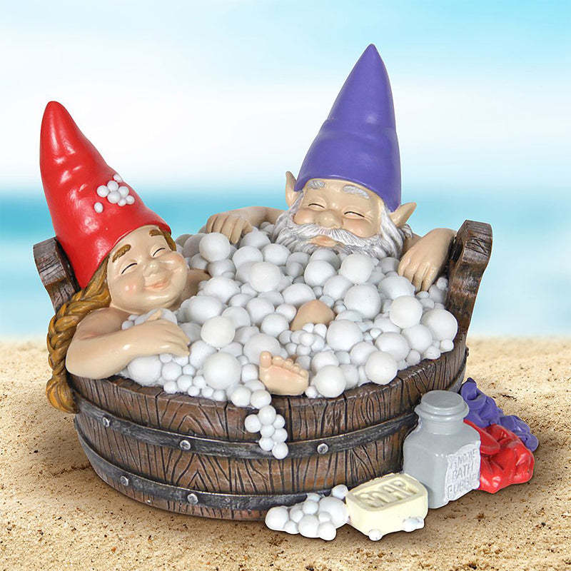 Solar Bathing Garden Gnome Statues-xinru