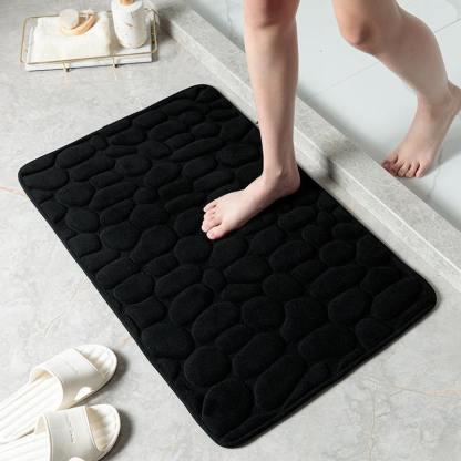 Bath Mat Bath Rug Non-slip Pebble Stone Bathroom Carpet-xinru shop