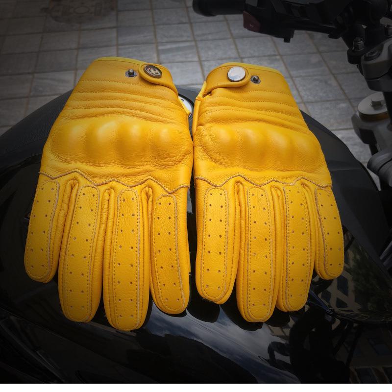 Motorcycle Leather Gloves touch screen-xinru shop