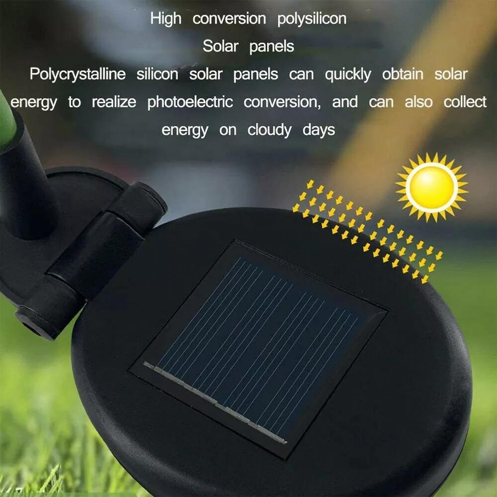 Solar Garden Chrysanthemum Flower Pile Lamp Outdoor Decoration-xinru