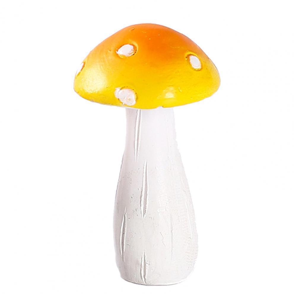 Desktop Ornament Realistic Looking Creative Resin Mini Artificial Mushroom Statue-xinru