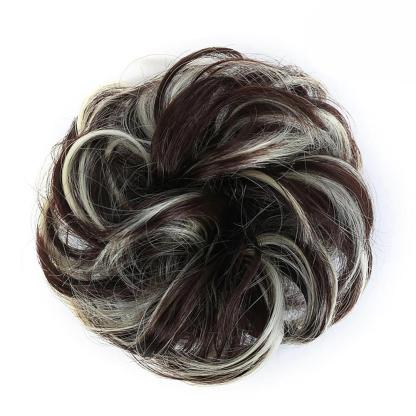 Natural Look Synthetic Messy Hair Bun Scrunchie Extension-xinru