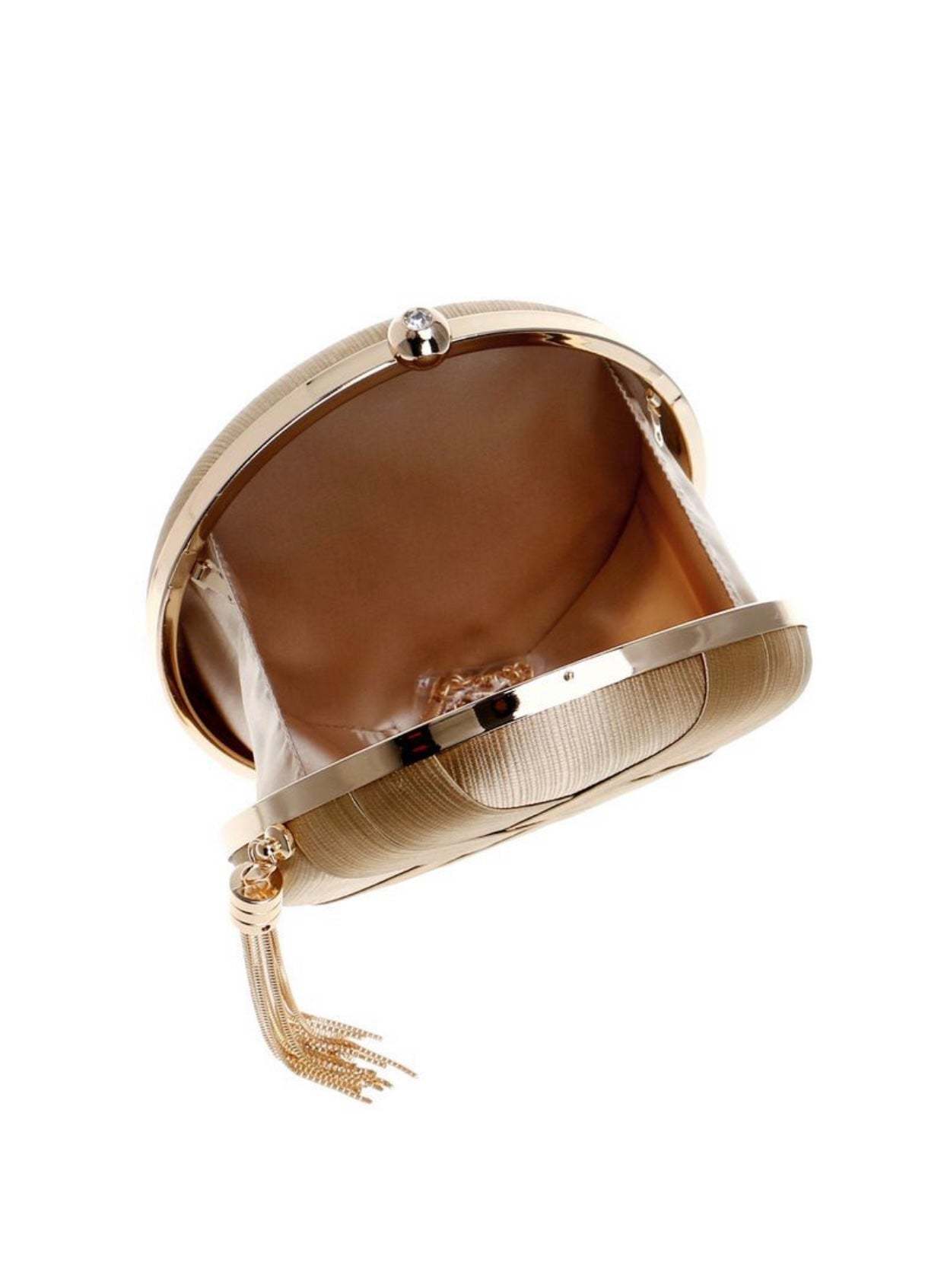 Ladies Evening Bag Tassel Pendant Silk Clutch-xinru