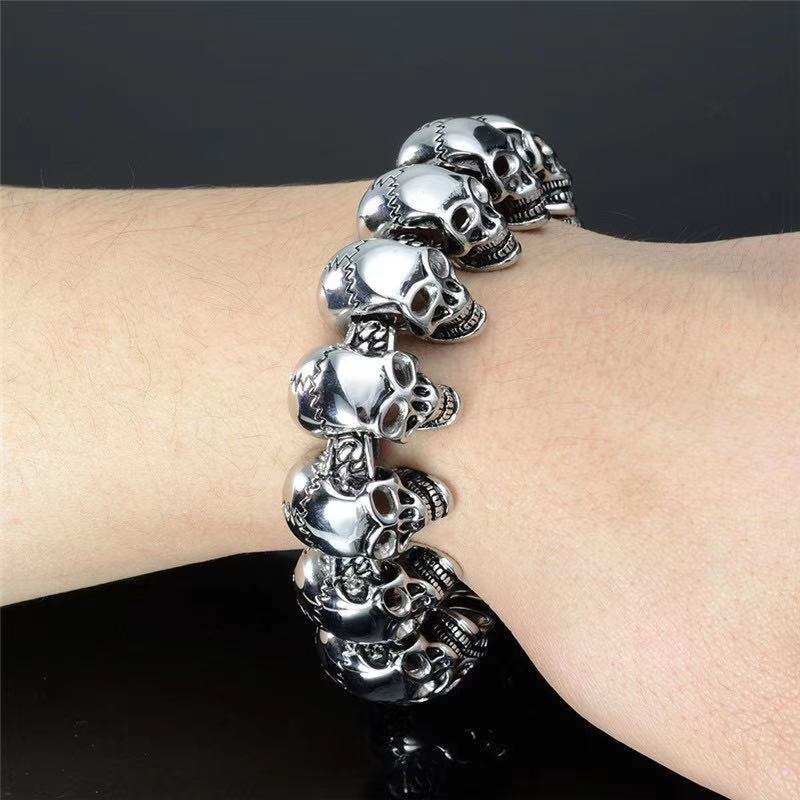 Skull Titanium Steel Bracelet-xinru shop
