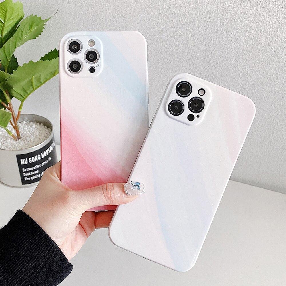 Gradient Glitter Marble Case-xinru