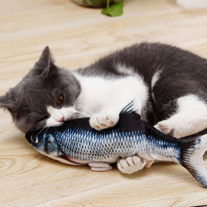 Simulation Electric Floppy Fish Interactive Pets Toy-xinru