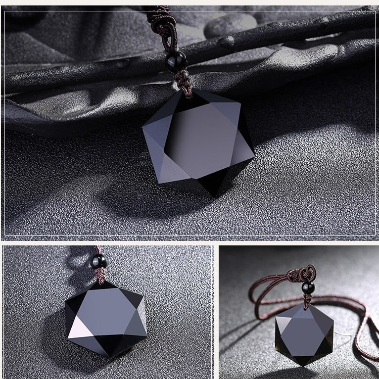 Tibetan Black Obsidian Amulet-xinru shop