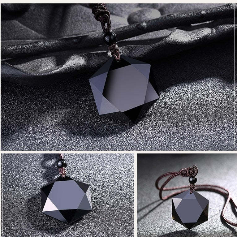 Tibetan Black Obsidian Amulet-xinru shop