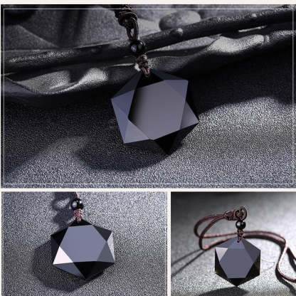 Tibetan Black Obsidian Amulet-xinru shop