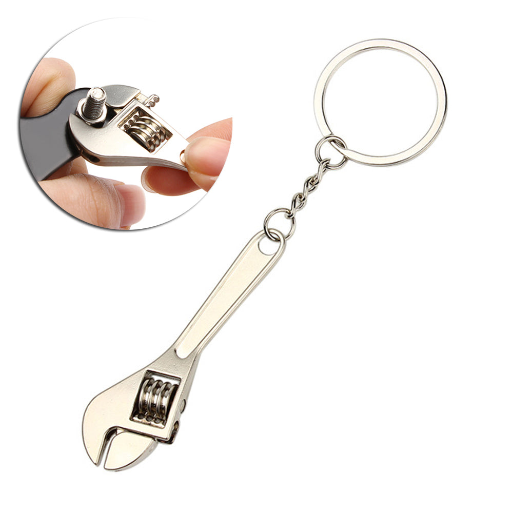 Mini Wrench Keychain Portable Car Metal Adjustable Universal Spanner For Car Key-xinru