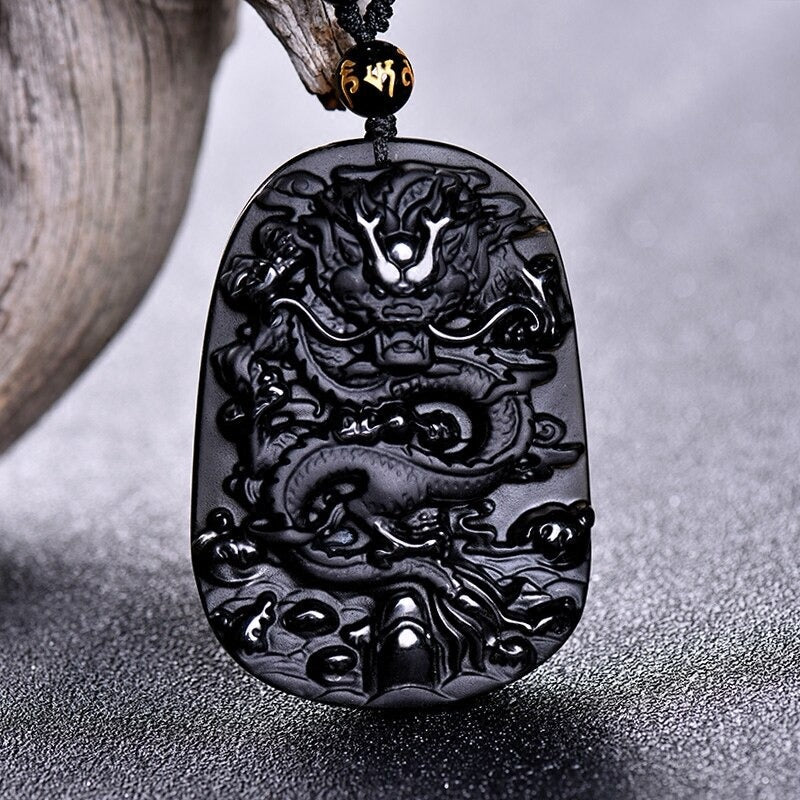 Tibetan Black Obsidian Amulet-xinru shop