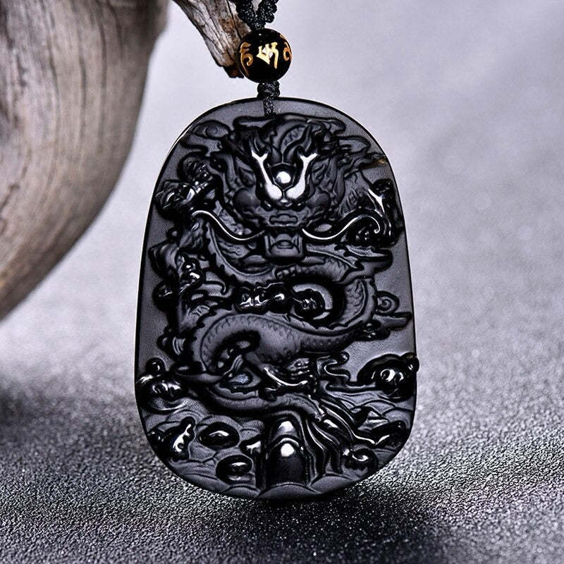 Tibetan Black Obsidian Amulet-xinru shop