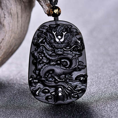 Tibetan Black Obsidian Amulet-xinru shop