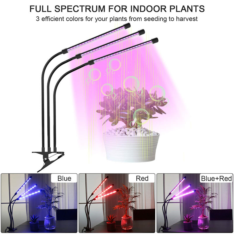 Auto ON And Off Timer LED Plant Grow Light For Indoor Plant-xinru
