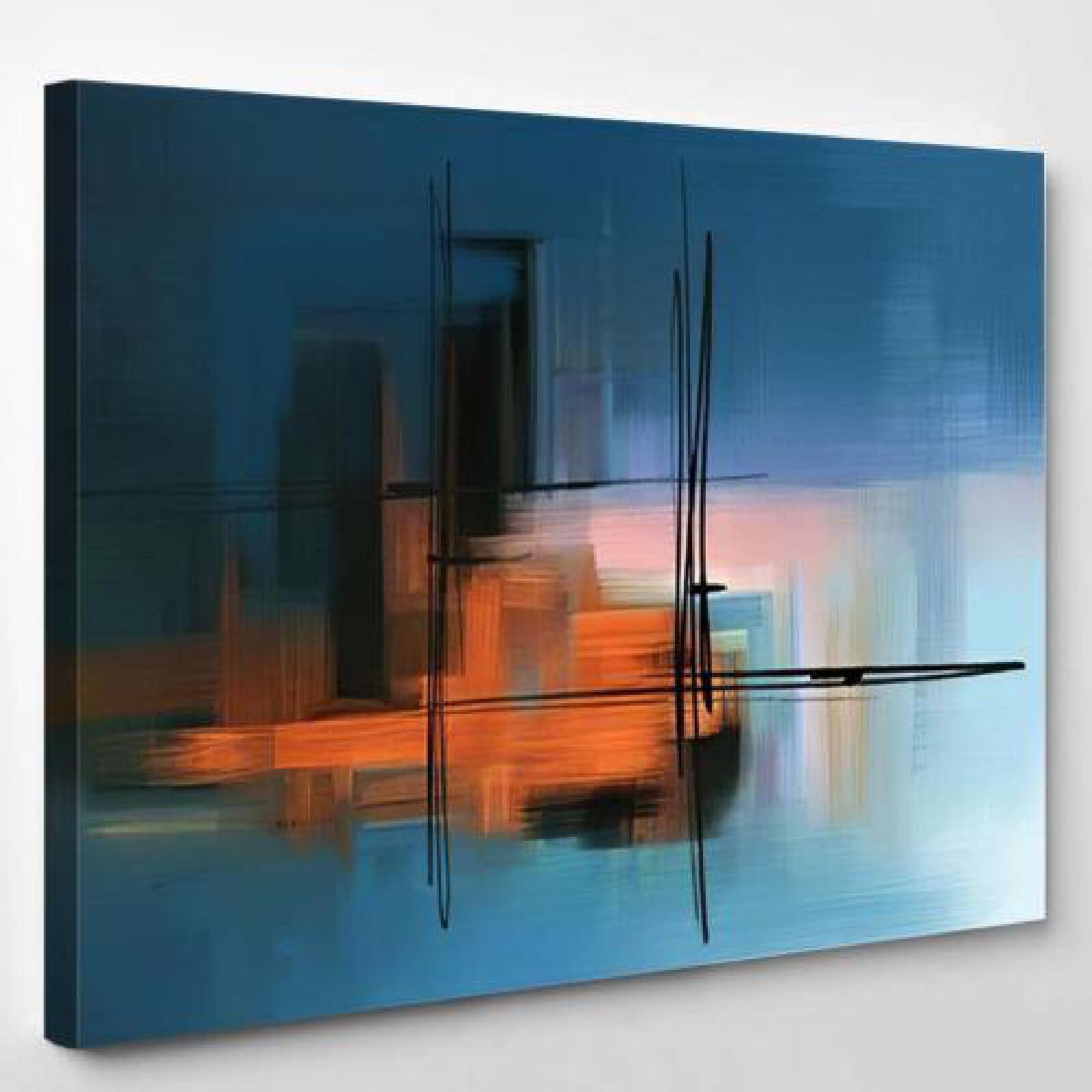 Colorful Abstract Acrylic Painting Surreal Landscape-xinru shop