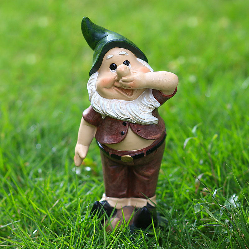 Three Wise Garden Gnomes Statue-xinru