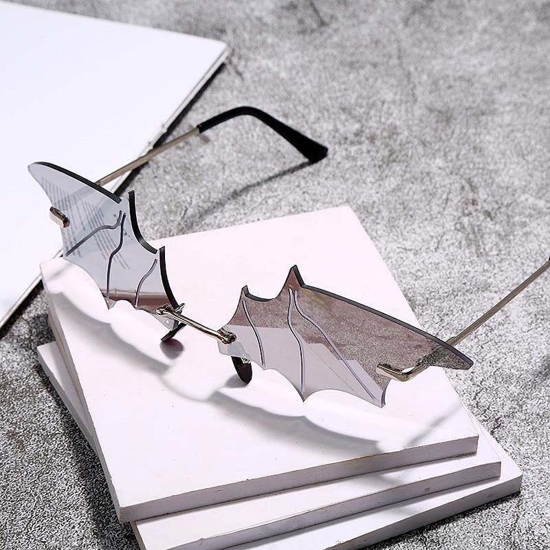 Fashion Bat Small Frame Antiblue Uv Protection Sunglasses-xinru
