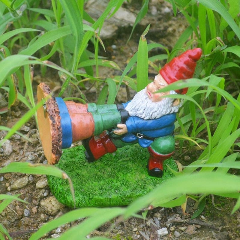 Funny Adding Vitality Resin Funny Trapped Gnome Garden Ornament-xinru