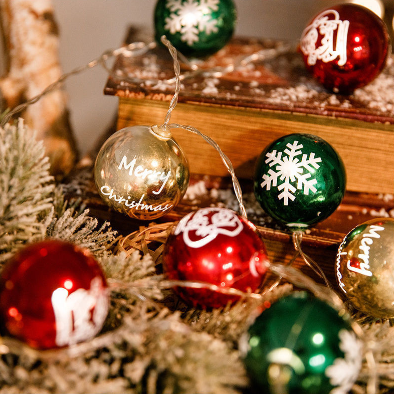 Holiday Party Christmas Decorative Metal Ball String Light-xinru
