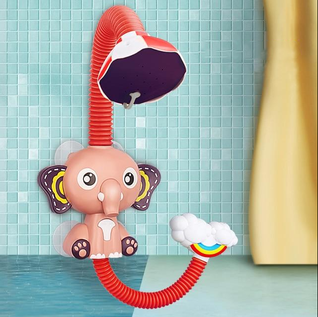 Tub Elephant Cloud Shower Kids Baby Bath Toys-xinru
