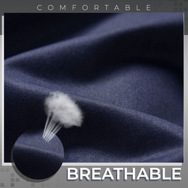 Men's Ice Silk  Summer Thin French Gentleman Non-Ironing Anti-Wrinkle Suit Pants-xinru