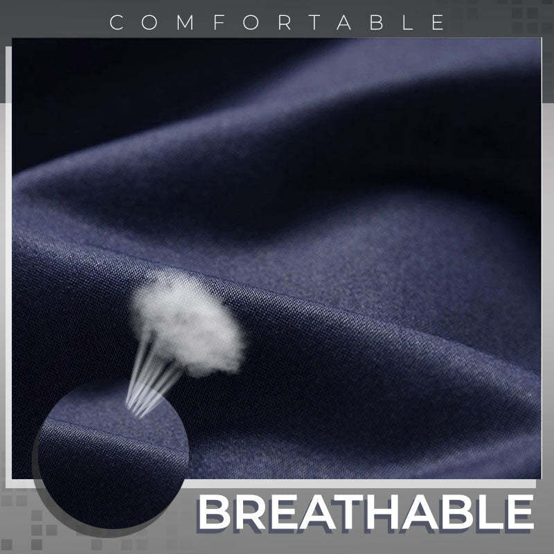 Men's Ice Silk  Summer Thin French Gentleman Non-Ironing Anti-Wrinkle Suit Pants-xinru