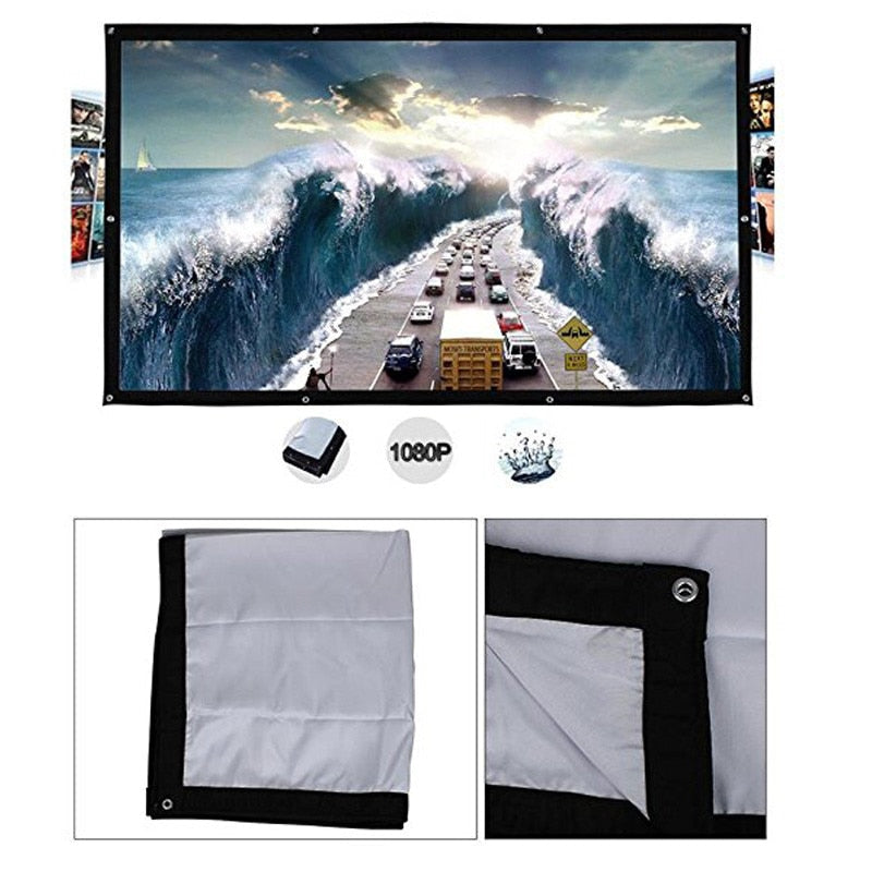 Portable Outdoor Movie Projector Screen - 150"-xinru shop