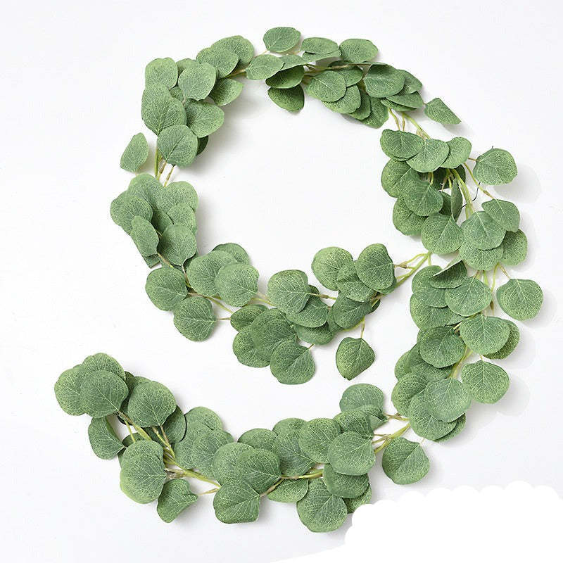 5.9FT Green Faux Eucalyptus Leaves Spring Garland-xinru