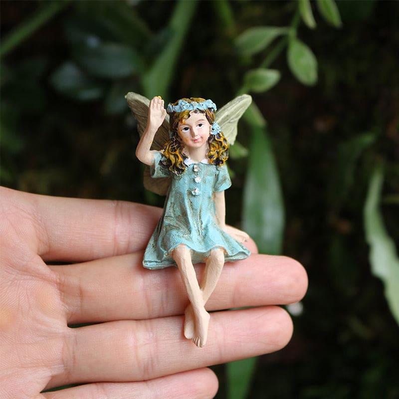Cute Landscape Miniature Fairies Figurines Creative Resin Crafts Decoration-xinru