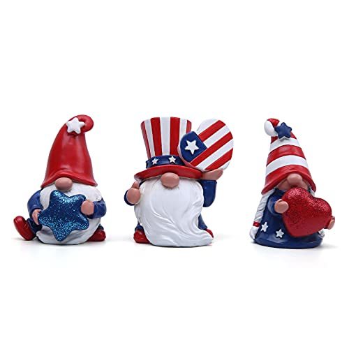 Hodao 3Pcs Patriotic Gnomes 4th of July Decorations American Independence Day-xinru