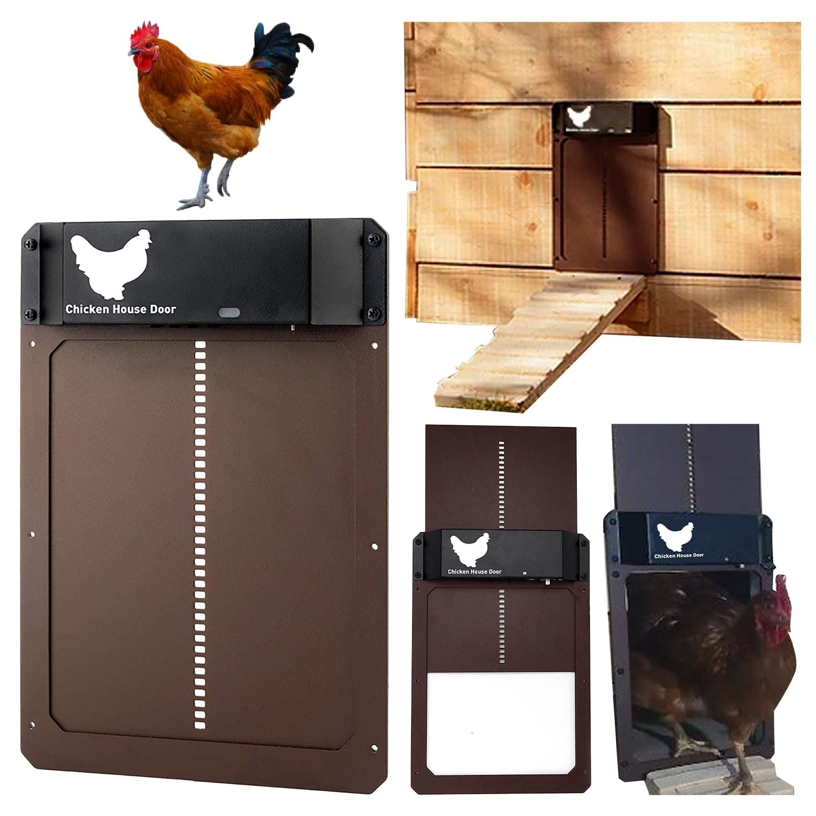 Solar Light Sensor Automatic Chicken Coop Door-xinru