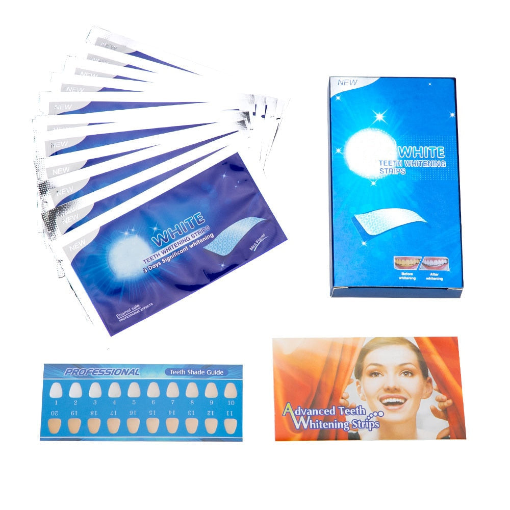 Teeth Whitening No Sensitivity Stripes Whitening Kit-xinru