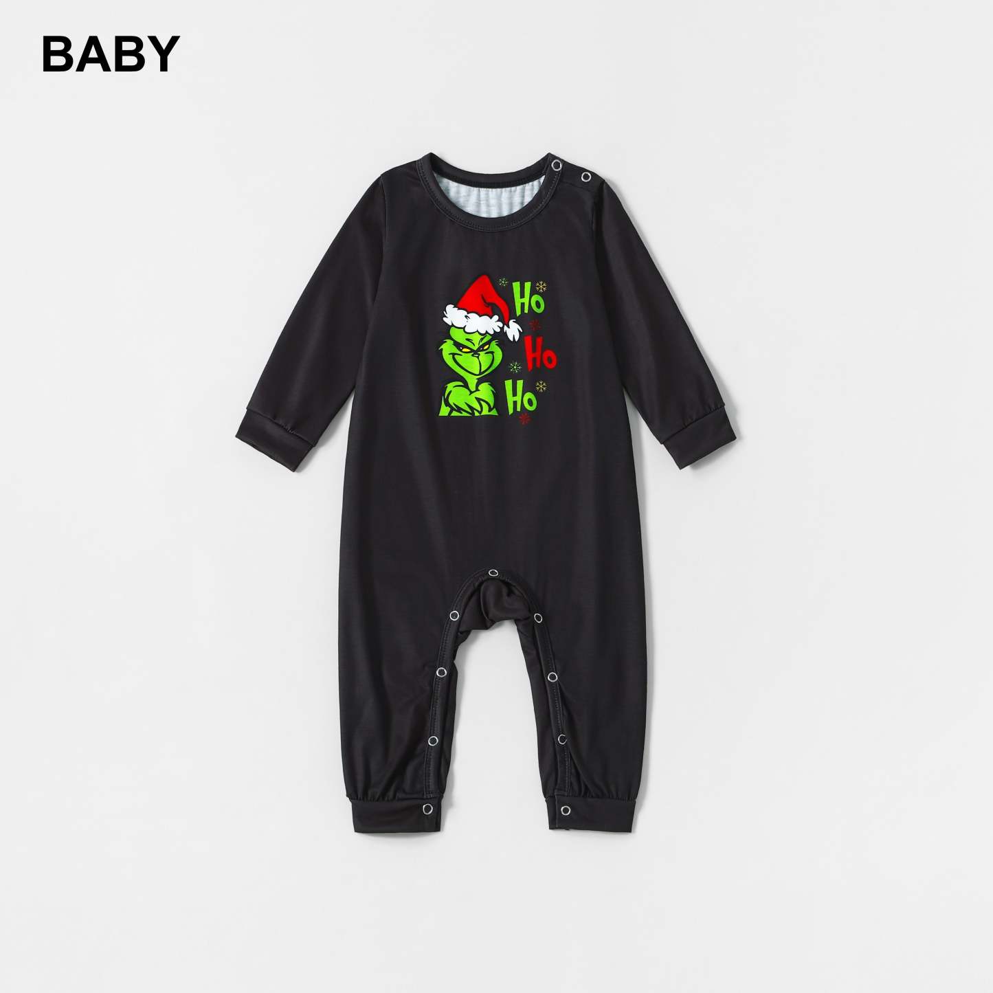 Plus Size Grinch Printed Plaid Design Christmas Family Matching Pajamas-xinru shop