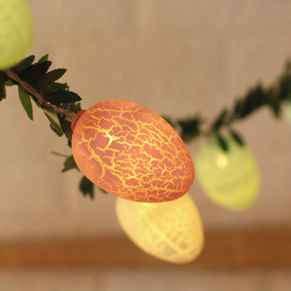 Easter Cracked Egg Rattan  String LED Decorative String Lights-xinru