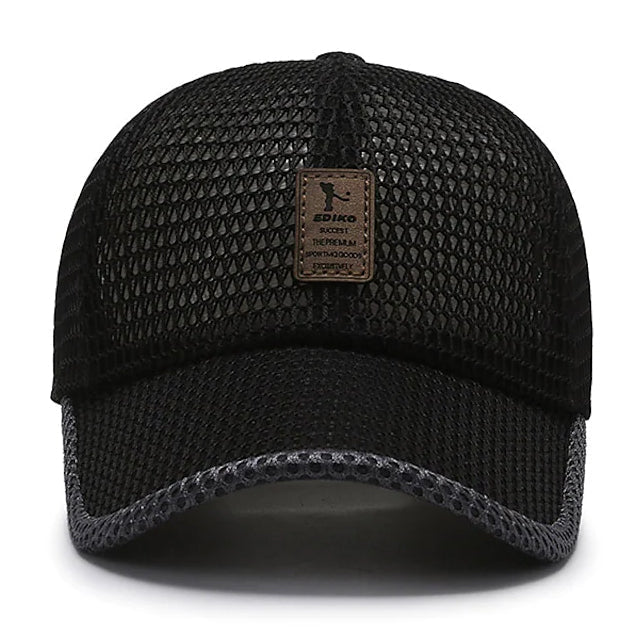 Men's Simple Baseball Cap Dailywear Outdoor Mesh-xinru